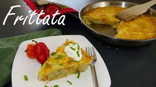 Frittata  Potato Frittata Recipe [upl. by Schreibman]