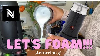 How To Foam Milk With Aeroccino 3 Make Coffee With Foam Tips amp Tricks  Easy Foamed Latte Recipe [upl. by Keen]