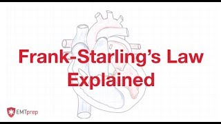 FrankStarlings Law Explained  EMTprepcom [upl. by Kresic]