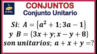 CONJUNTOS 03 Conjunto Unitario [upl. by Letnoj974]