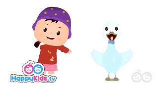 Goosey Goosey Gander  Nursery Rhymes For Kids And Children  Happy Kids [upl. by Fachanan212]