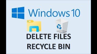 Computer Fundamentals  Delete amp Restore Files  Permanently Remove File  Recycling Bin Windows 10 [upl. by Lieno]