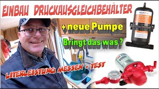 Wohnmobil Druckwasserpumpe und Druckausgleichbehälter einbauen [upl. by Huebner]