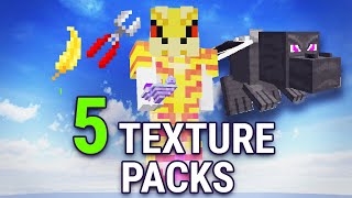 5 BEST Skyblock Texturepacks  Custom Pack Hypixel Skyblock [upl. by Spatola]