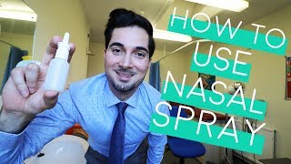 How To Use Nasal Spray  How To Use Nasal Spray Properly  Nasal Spray Technique 2018 [upl. by Ravi]