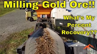 Gold Ore Milling Study How To Determine Percent Gold Recovery [upl. by Ajnin484]