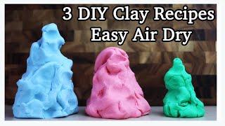 DIY Air Dry Clay Recipes FAST and EASY [upl. by Gnehc930]