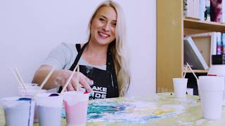 01 Fluidart Acrylic Pouring Tutorial The Dutch Pour [upl. by Leisha863]