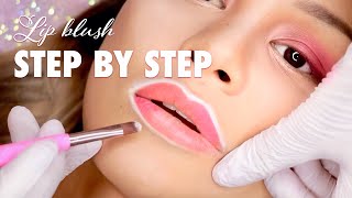 How to do Lip Tattoo for beginners step by step [upl. by Corabella949]