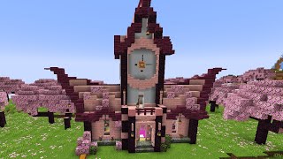 Minecraft  Beautiful CHERRY Blossom House How to build [upl. by Margot]