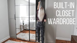 BuiltIn Closet Wardrobe  HomeWithStefani [upl. by Enidualc]