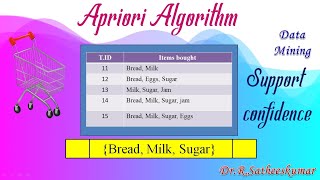 Apriori Algorithm in Data Mining Tamil [upl. by Hobey]