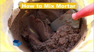 How To Mix Mortar By Hand For Bricklaying [upl. by Julian]