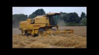 Combining with New Holland Clayson 8070 [upl. by Stilwell]