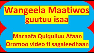 Wangeela Maatiwos Sagaleedhaan Afaan Oromoo   Macaafa Qulqulluu  Kakuu H 1 [upl. by Adest741]