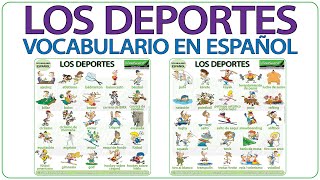 Los deportes en español  Names of Sports in Spanish  Aprender español  Vocabulario en español [upl. by Krakow313]