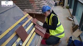 Leeds College of Building roof tile installation training [upl. by Houghton]