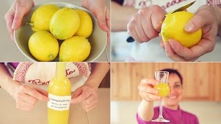 🍋 LIMONCINO  LIMONCELLO 🍋 FATTO IN CASA Ricetta Facile  Homemade Limoncello Liqueur Easy Recipe [upl. by Helsell]