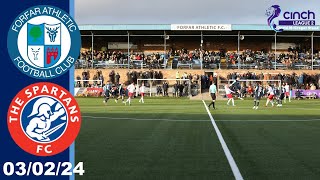 030224 Forfar Athletic v The Spartans [upl. by Aseneg325]