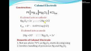 Lecture 2 Calomel and glass electrode [upl. by Krissy268]