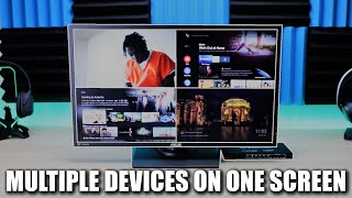 STREAMING ON 4 DEVICES ON ONE SCREEN  HOW TO ADD AN HDMI MULTIVIEWER FOR YOUR STREAMING SETUP [upl. by Redyr986]