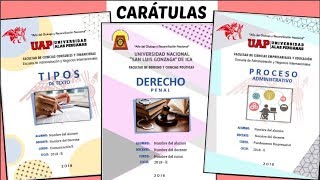 CARÁTULAS EN WORD 4 Diseños  TUTORIAL fácil paso a paso  Shirlhy [upl. by Notse]