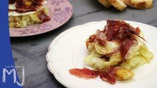 HUEVOS ESTRELLADOS ROTOS CON JAMÓN IBÉRICO  Un auténtico manjar [upl. by Filide]