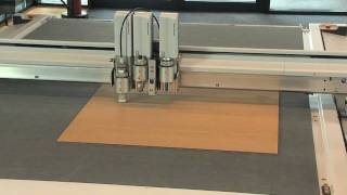 Cutting and creasing corrugated cardboard [upl. by Hanover]