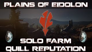 Warframe Solo Farm Quills Reputation  1317k Rephr [upl. by Irra]