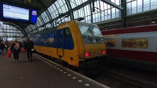 Full Train Journey NS Intercity Direct Amsterdam Centraal to Schiphol Airport [upl. by Alick967]