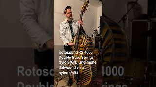 Rotosound Double Bass Strings RS 4000 bumped set for psychobilly  rockabilly slapbass style [upl. by Erdnael371]