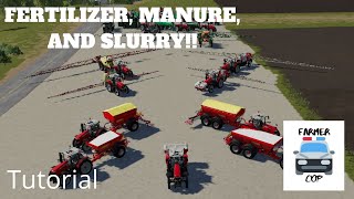 Farming Simulator 19  Tutorial for Fertilizing Lime Manure and Slurry [upl. by Chellman804]