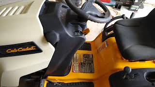 Cub cadet ltx 1040 Simple slow speed fix [upl. by Vite]