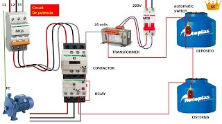 automatización bomba de agua trifasica [upl. by Miche]