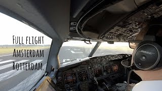 Ferry flight from Schiphol runway 36L to Rotterdam landing runway 24 [upl. by Arika]