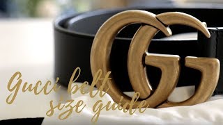 GUCCI BELT SIZE GUIDE AND UNBOXING  SOFIA SUSANNE [upl. by Nerta]