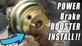 HOW TO Universal BRAKE BOOSTER INSTALL [upl. by Gahan]