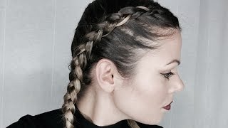 Tuto 2 tresses plaquéesBoxer braids [upl. by Aynuat]