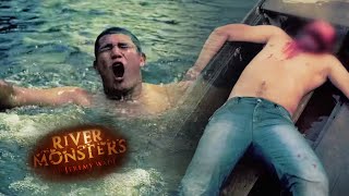 Horrrfic Face Ripping Piranha Attack  HORROR STORY  River Monsters [upl. by Nyral]