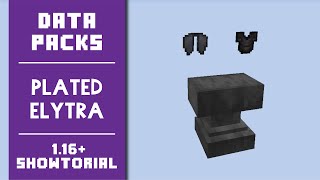 Plated Elytra 30 Data Pack  ShowcaseTutorial  Minecraft 116 [upl. by Earissed]