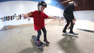 HOW TO TEACH A KID TO SKATEBOARD [upl. by Marceau]