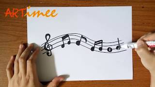 How to Draw Music Notes [upl. by Amesari]