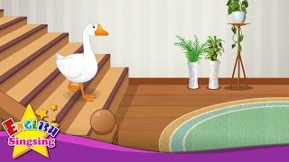 Goosey Goosey Gander  English Nursery Rhyme  Childrens song with lyrics  English music For Kids [upl. by Atims]