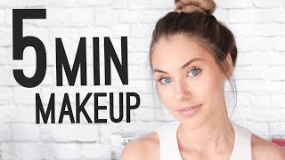 QUICK amp EASY 5 MINUTE MAKEUP TUTORIAL [upl. by Asoj396]