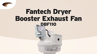 DBF110 Dryer Booster Exhaust Fan [upl. by Witte53]