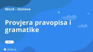 15 Provjera pravopisa i gramatike u Wordu [upl. by Osbert]