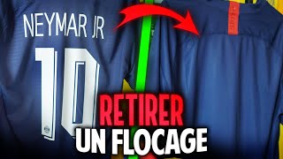 COMMENT DÉFLOQUER UN MAILLOT  🧼 Tuto enlever flocage [upl. by Enwad]