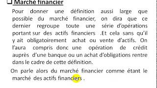 Économie monétaire S3 partie 7 quot le marché financier quot [upl. by Eniawed401]