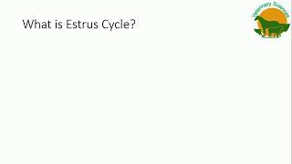 Estrus Cycle in Dairy Animals [upl. by Pul995]