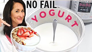 The EASIEST Instant Pot Yogurt  No Boil  No Fail  3 Ingredients [upl. by Amadas]